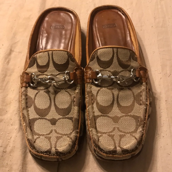 Coach Shoes - Coach Pennie Signature C Jacquard Slides